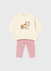 Conjunto Leggins Oso Rosa Mayoral