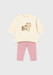 Conjunto Leggins Oso Rosa Mayoral