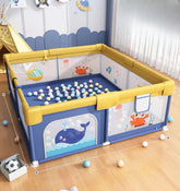 Corral De Juegos Con Pelotas Ballena y Pez