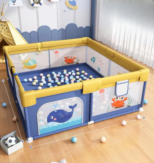 Corral De Juegos Con Pelotas Ballena y Pez