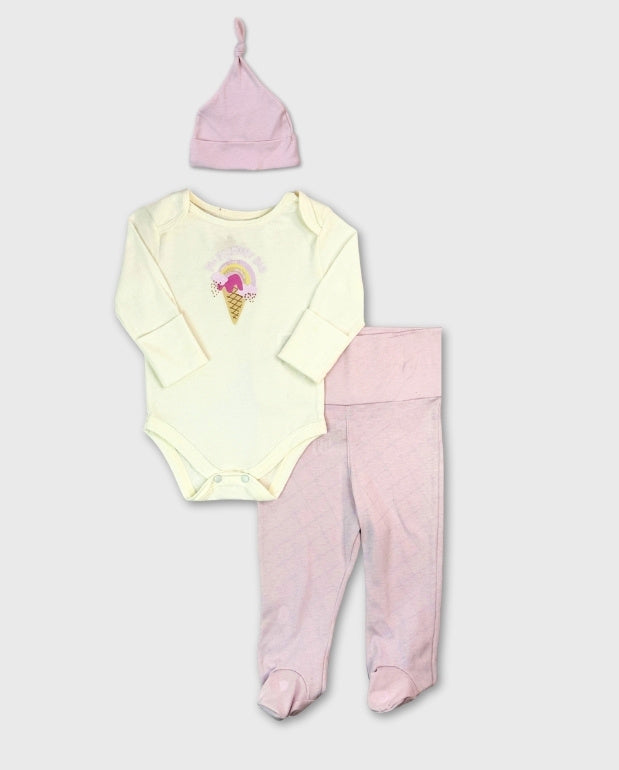 Conjunto Body con Gorro Helado Purple