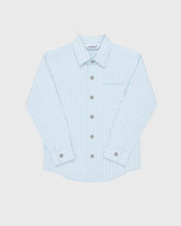 Camisa Maxi Manga Larga Con Rayas