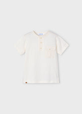 Camisa Cuello Bolsillo Beige Mayoral