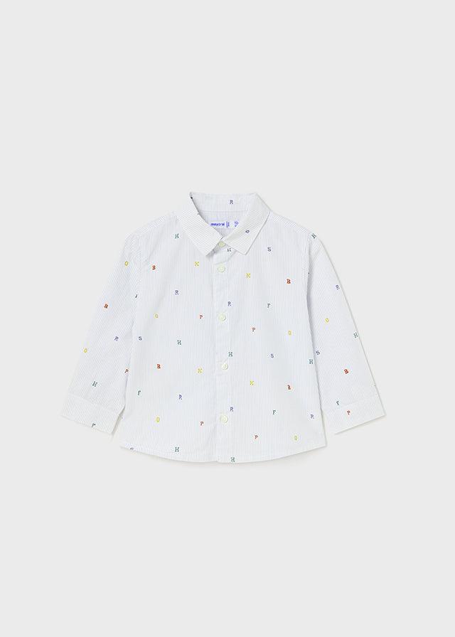 Camisa Manga Larga Letras Mayoral