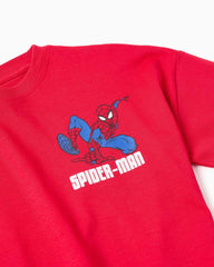 Camiseta Estampado Espalda Spider-Man Rojo Zippy estilo