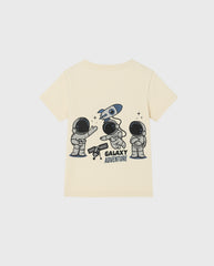 Camiseta Estampado Galaxy Beige detalle