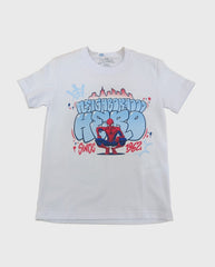 Camiseta Estampado Spiderman Blanco