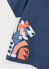 Camiseta Estampado Tigre Navy Mayoral detalle