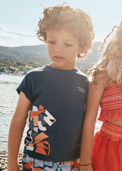 Camiseta Estampado Tigre Navy Mayoral niño
