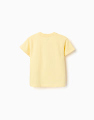 Camiseta Interactiva Estampado Amarillo Zippy diseño