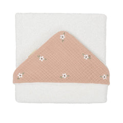 Capa De Baño Gasa Rosa Empolvado 100 x 100 Bimbidreams