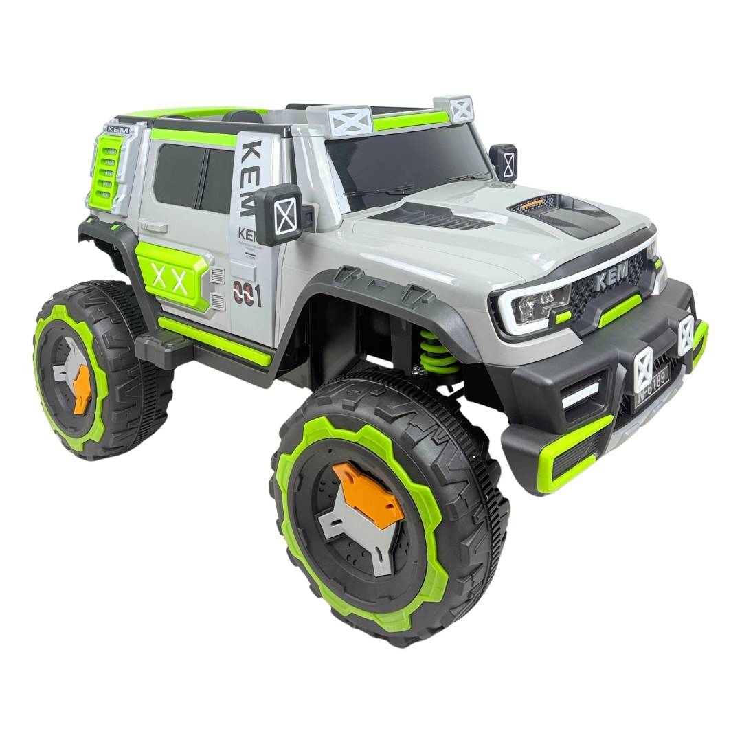 Carro Montable Eléctrico Jeep Gris