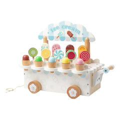 Carro De Helados De Madera Montessori
