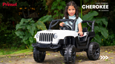Carro Electrico Para Niños Cherokee 12V Blanco
