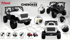 Carro Electrico Para Niños Cherokee 12V Blanco Diversión