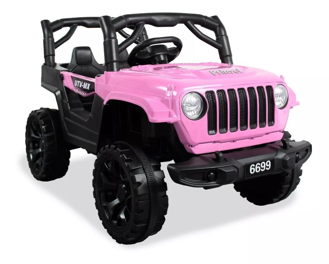 Carro Electrico Para Niños Cherokee 12V Rosa