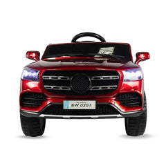 Carro Montable Eléctrico Para Niños Mercedes GLV Rojo frontal