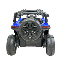 Carro Montable Eléctrico Deportivo Azul Detalle