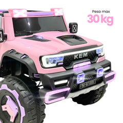 Carro Montable Eléctrico Jeep Rosa Kids