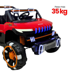 Carro Montable Electrico Todoterreno Rojo Travesuras