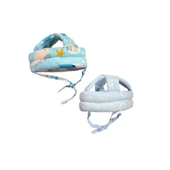 Casco De Gateo Acolchado Estampado Surtido azul