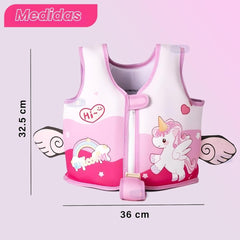 Chaleco Salvavidas Infantil Niña Unicornio