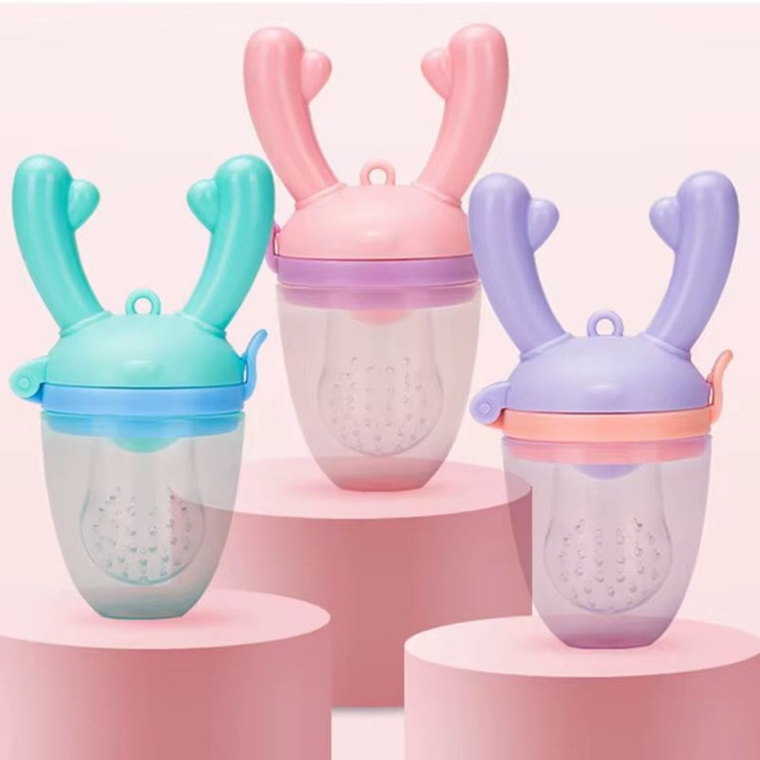 Chupo de Frutas Cuernos con Rasca encías Surtido Diseños