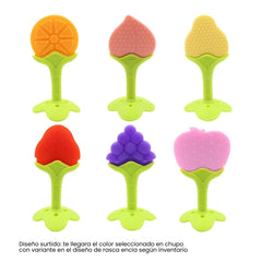 Chupo de Frutas Cuernos con Rasca encías Surtido Colores