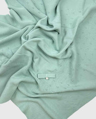 Cobija Tricot Moño Verde Dr.Kid Tejida