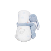 Cobija Tela Galleta Con Manta de Apego AZUL