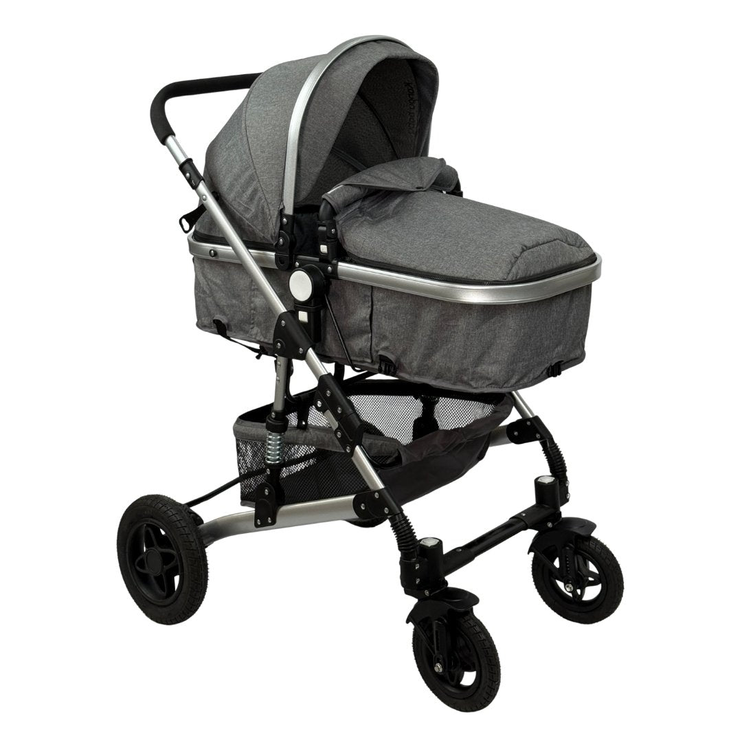 Coche Moisés De Lujo Gris Kangu Baby