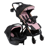 Coche Maleta Reversible Connect Plus Rosa Ebaby