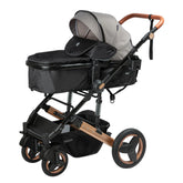 Coche Moisés de Lujo Roman Gris Ebaby