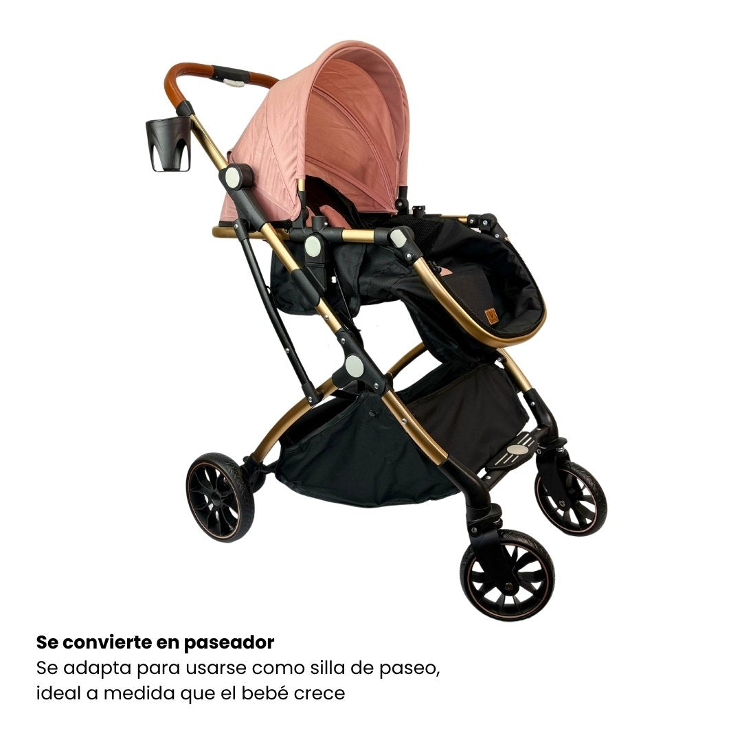 Coche Moisés Small Rosa Maxibaby Paseador