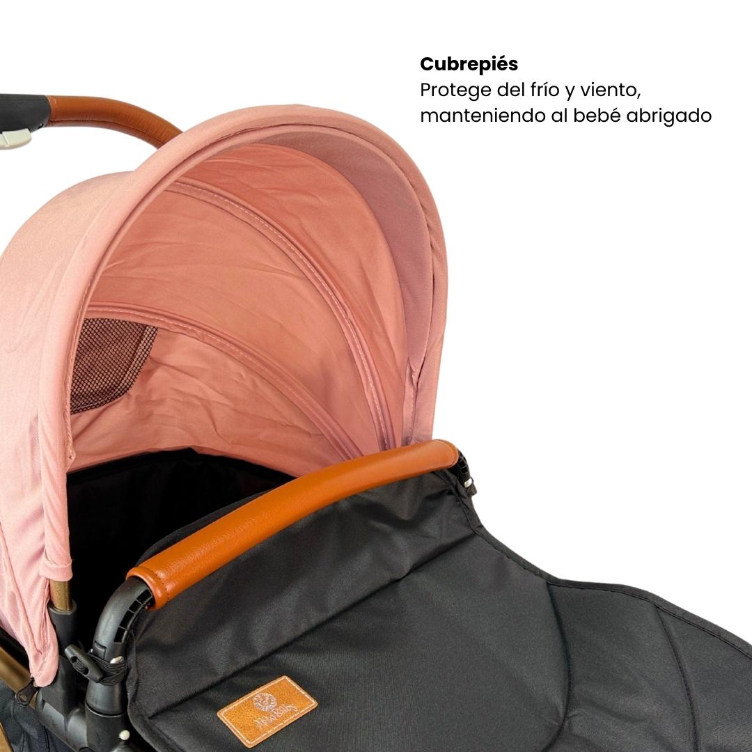 Coche Moisés Small Rosa Maxibaby Cubrepiés