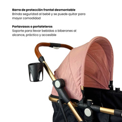 Coche Moisés Small Rosa Maxibaby Detalles