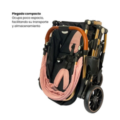 Coche Moisés Small Rosa Maxibaby Plegado