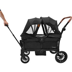 Coche Vagón Doble Everett Negro Priori PERFIL