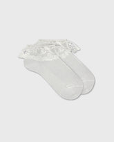 Medias Tobillera Detalle Encaje Nata Condor