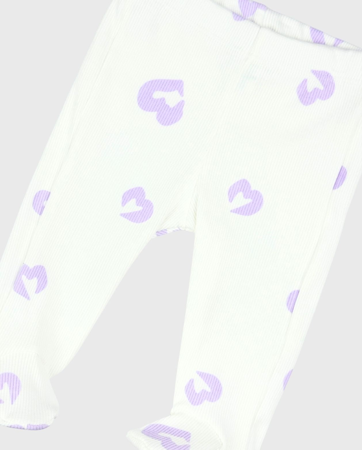 Conjunto 3 Piezas Body Estampado Corazones Textura