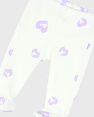 Conjunto 3 Piezas Body Estampado Corazones Textura