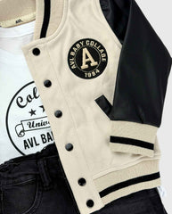 Conjunto 3 Piezas Con Chaqueta Beige Niños