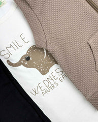 Conjunto 3 Piezas Saco Deportivo Café