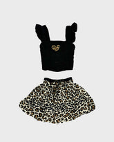 Conjunto Animal Print Falda