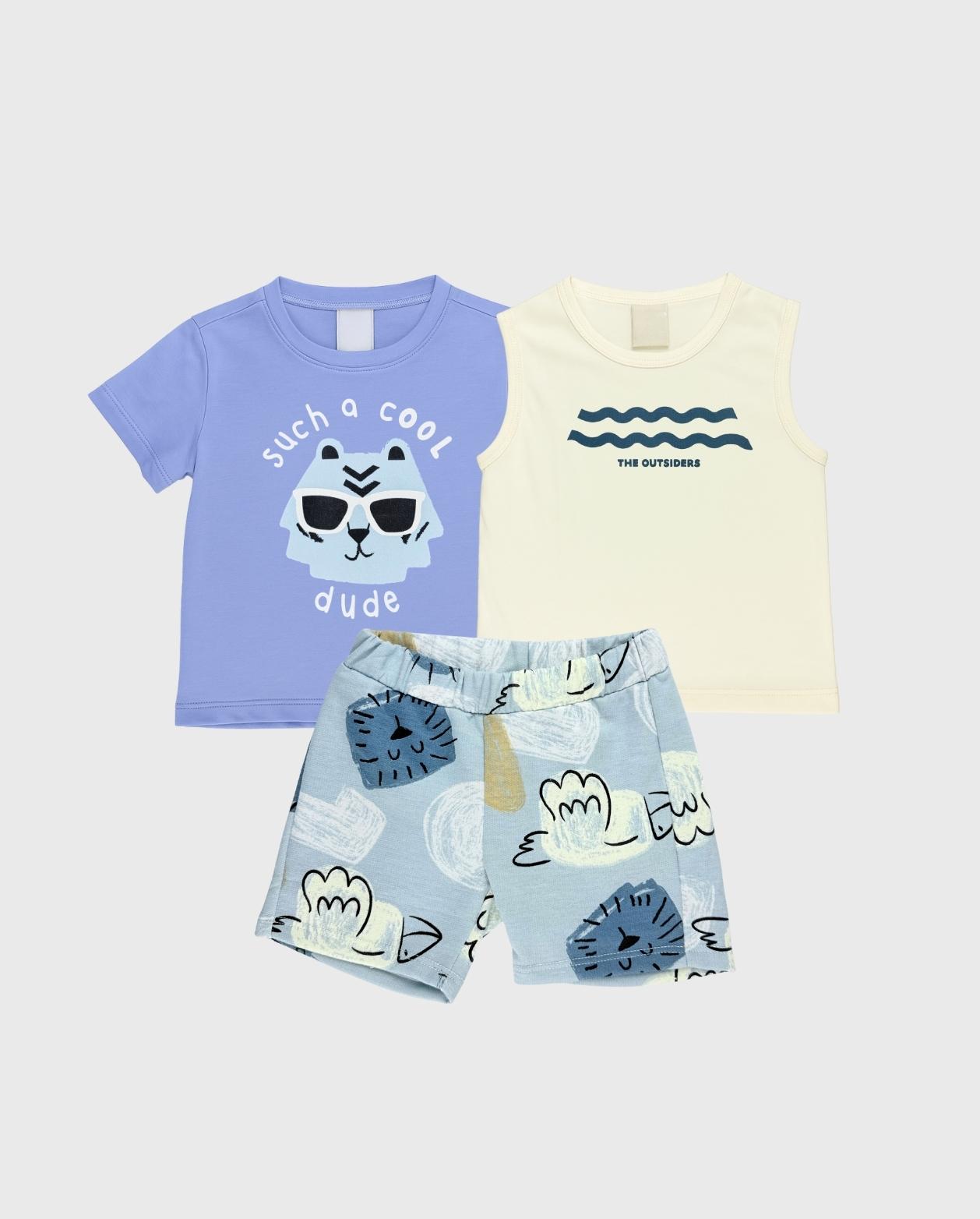 Conjunto Infantil 3 Piezas Tigre Blue