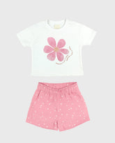 Conjunto Short Puntos Flor