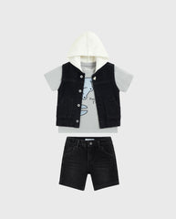 Conjunto 3 Piezas Bermuda Cangrejo