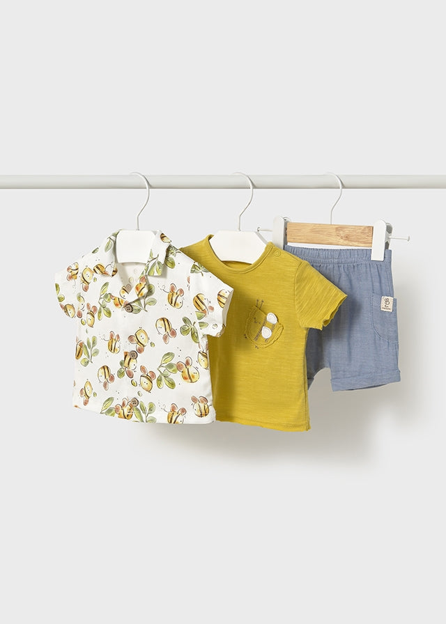 Conjunto 3 Piezas Camisa Abeja Mayoral