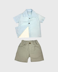 Conjunto 3 Piezas Camisa Lino