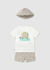 Conjunto 3 Piezas Dinosaurio Gris Mayoral